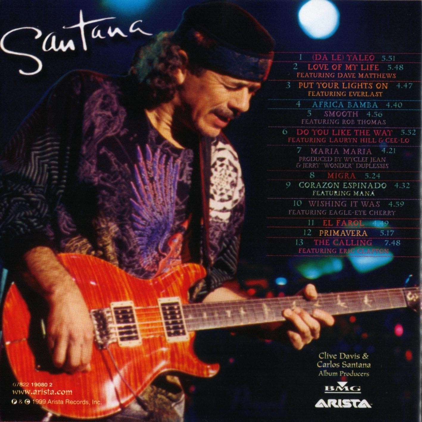 Santana  Supernatural 1999 : Inlay